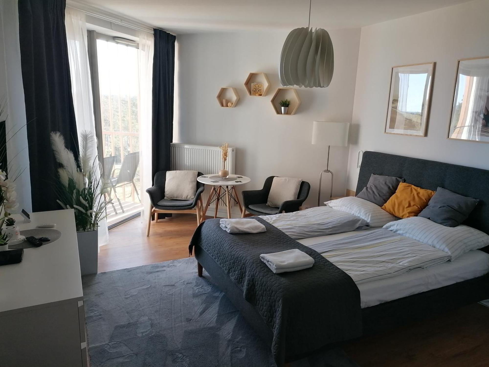 Pinea Apartament Z Widokiem Na Morze Z Basenem I Spa Przy Plazy Pobierowo Buitenkant foto